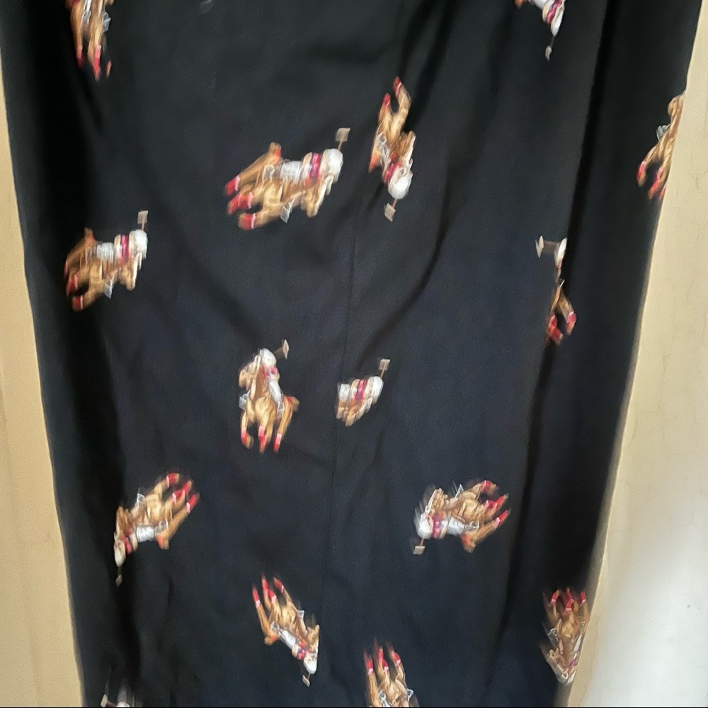 SOLD NEW POLO sz L Black Polo Bear Jockey Pajama Jogger Pants Ralph Lauren - Picture 2 of 8